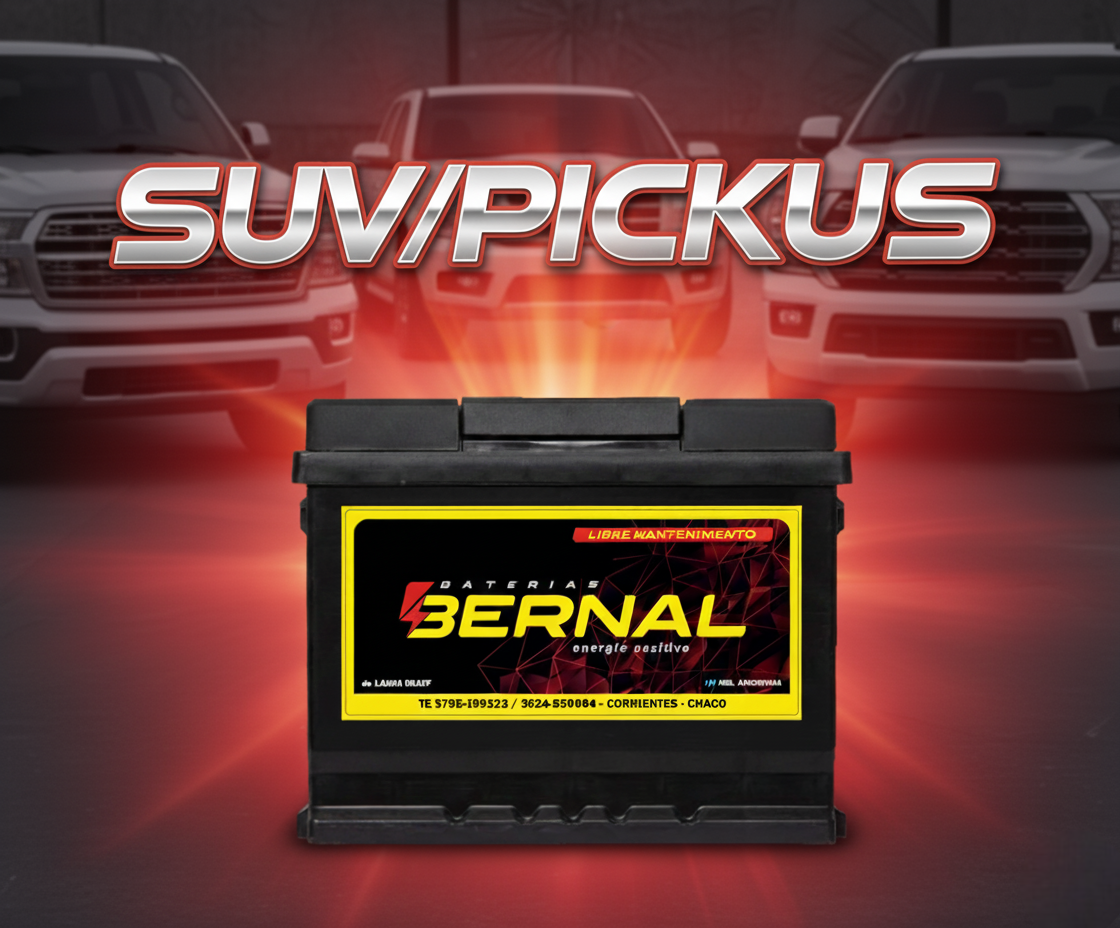 Baterías para SUV y Pick-Ups